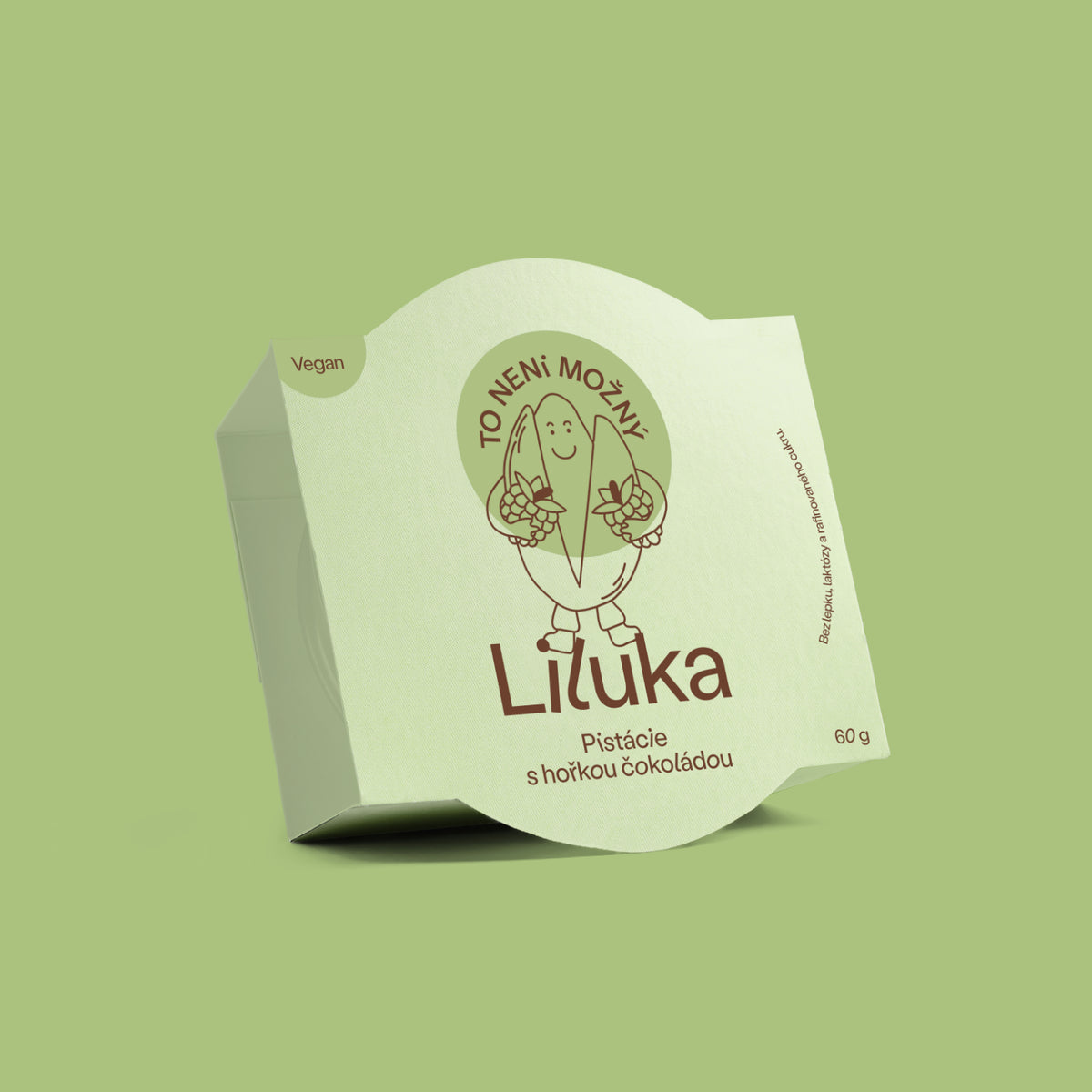 Liluka pistáciová s tmavou čokoládou