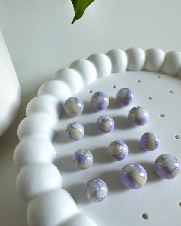 bulb marble | LIMITED EDITION | purple, transparent, beige