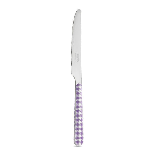6 Table Knives - Lilac Tablecloth BD14055L