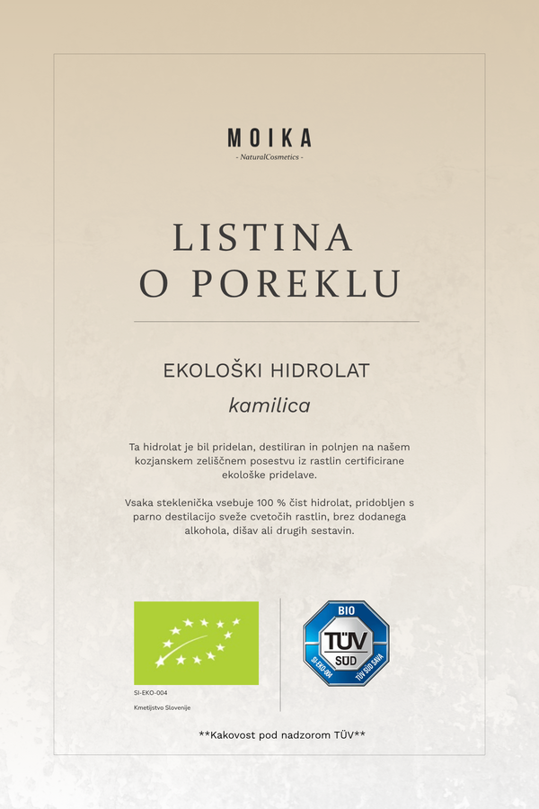 EKO Chamomile Hydrosol