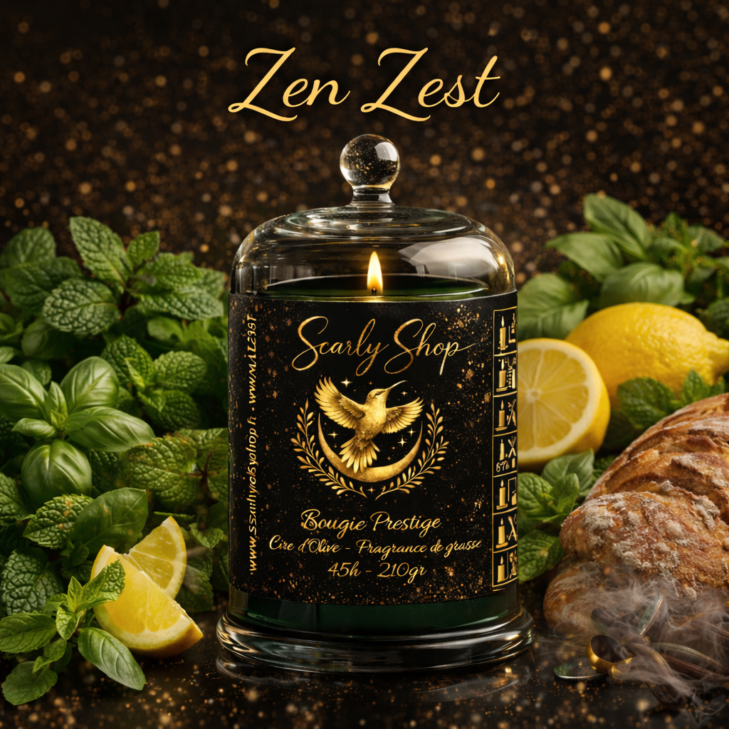 Bougie Prestige - Zen zest - 45h - Cire D'olive