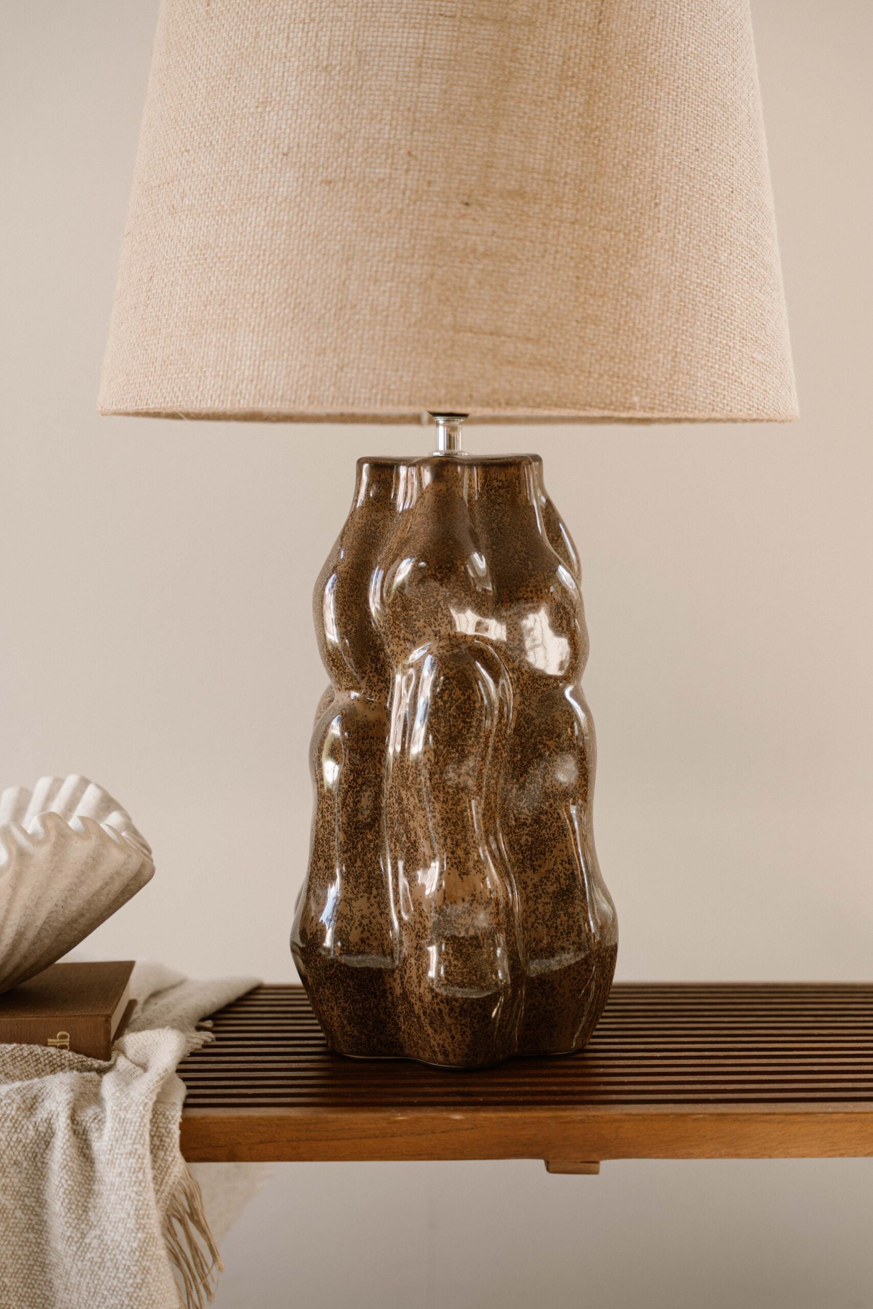 Indore Home - Verde - S - Table Lamp - Brown