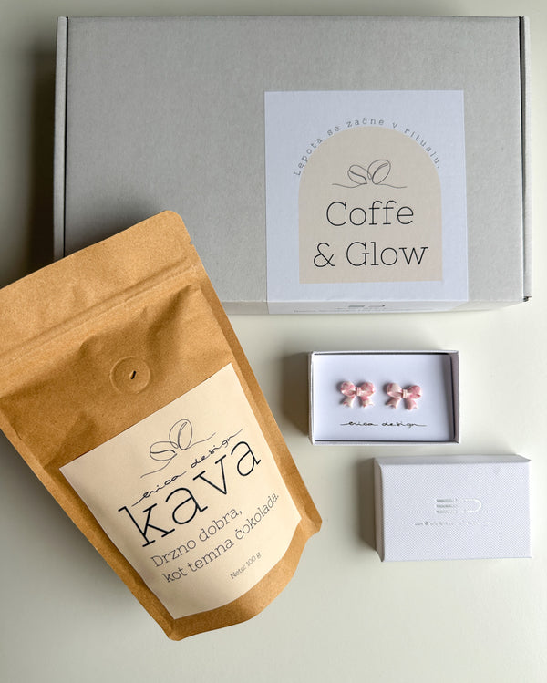 Coffee & Glow | Gift Set Coffee + Bow Earrings