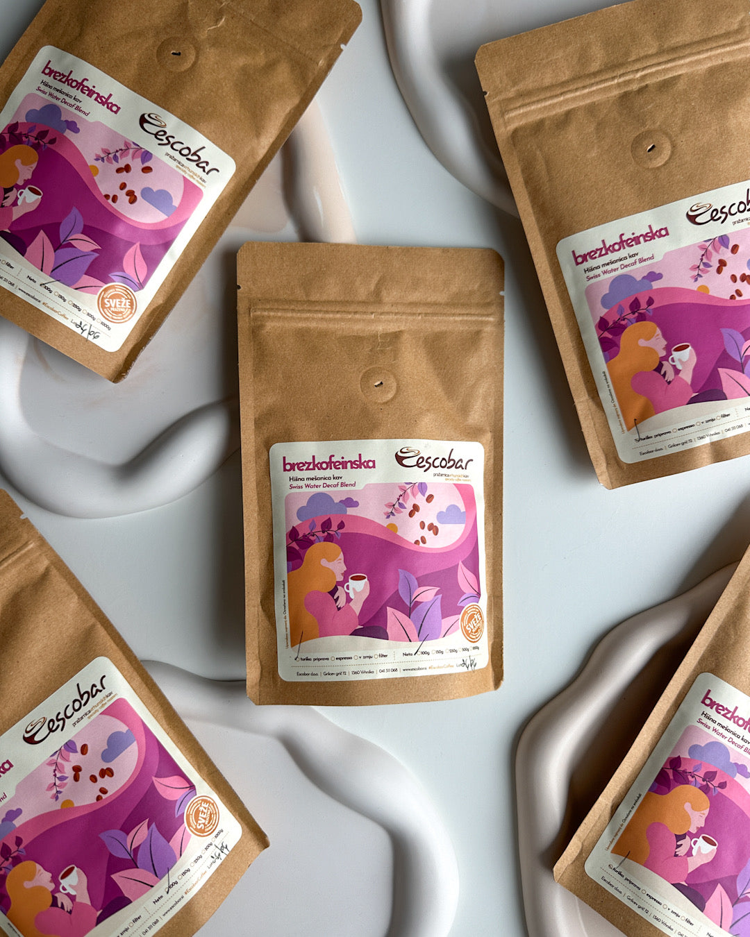 Decafinirana kava ESCOBAR | aroma: čokolada, lješnjaci, badem, slatkoća, pečeni zrna