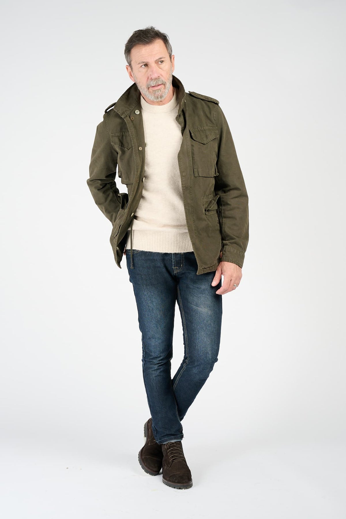 Parka Uomo Sahariana Eco-montone - Barone Firenze