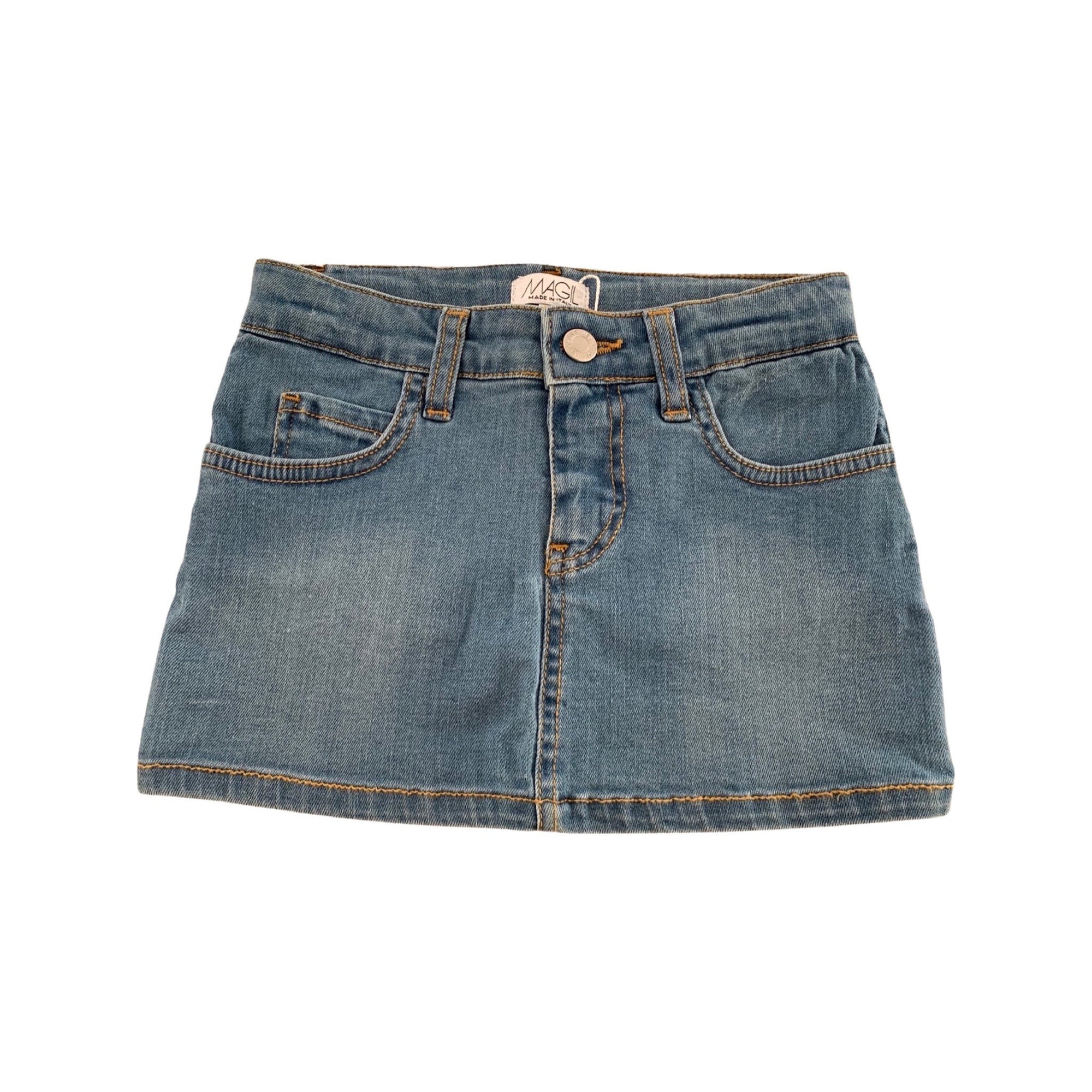 BLUE MINI SKIRT