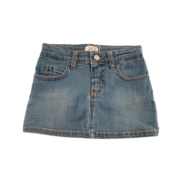 BLUE MINI SKIRT