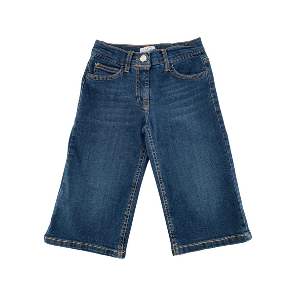 JEANS GAMBA LARGA BLU