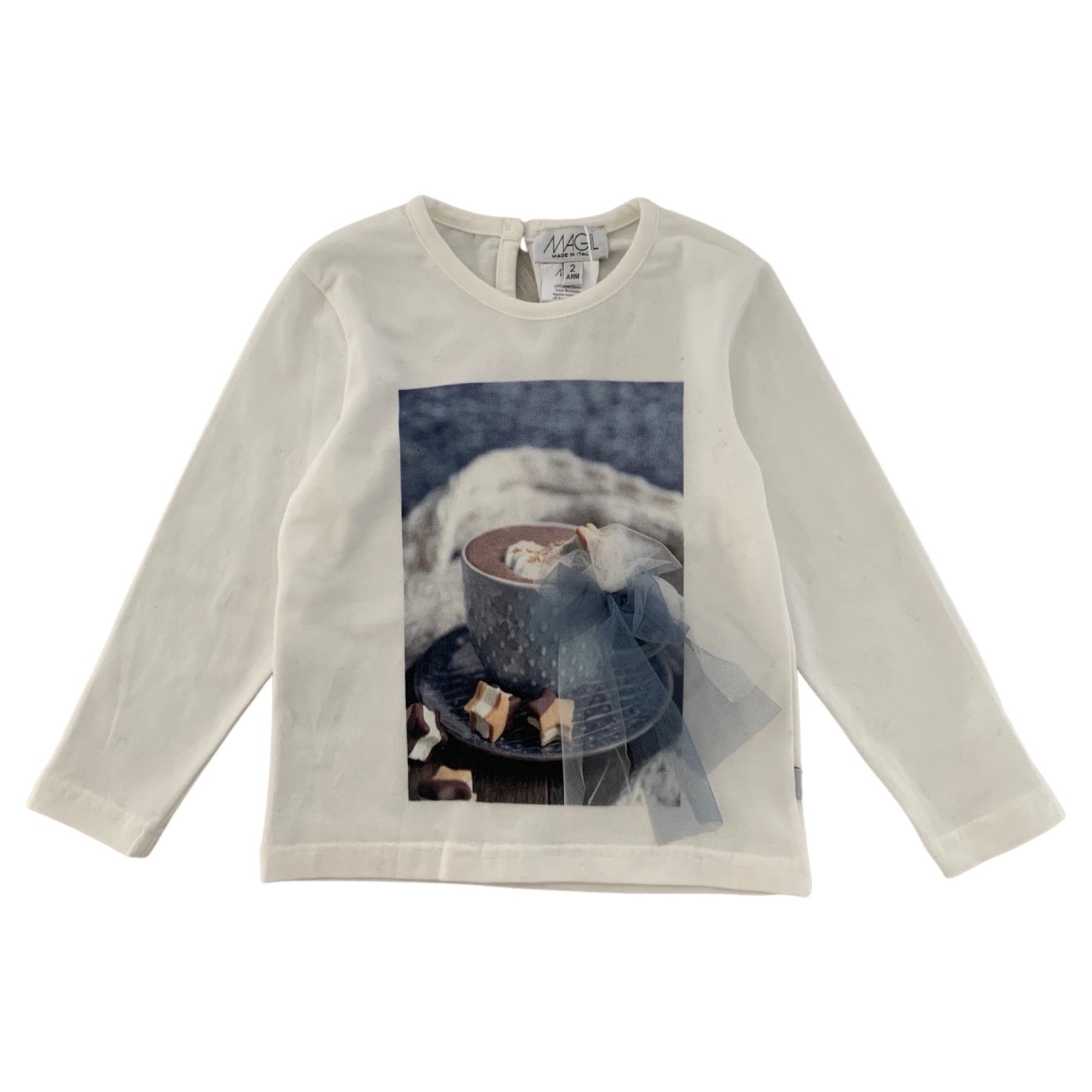 T-SHIRT S POTLAČOU A RUKÁVKAMI