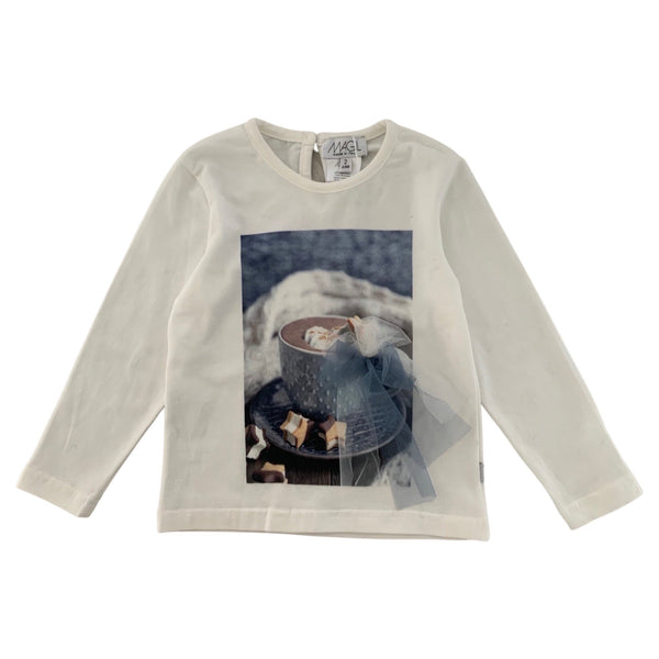 T-SHIRT S POTLAČOU A RUKÁVKAMI