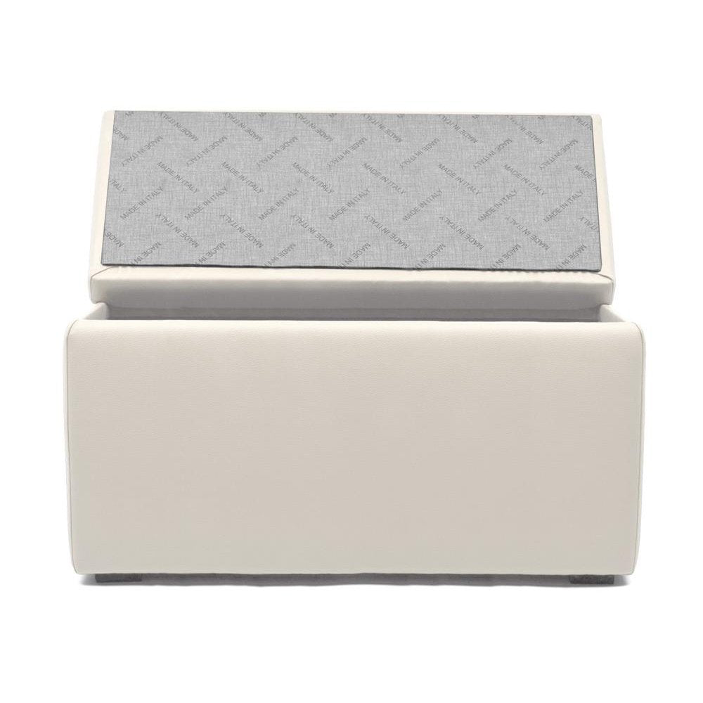PANDORA 84 ECO | Pouf Panca Contenitore Rettangolare in Ecopelle (2138516455493)