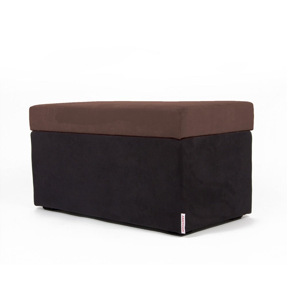 PANDORA 84 MF SWING, Pouf Panca Contenitore con Ruote in Microfibra Marrone #color_marrone (2036952301637)