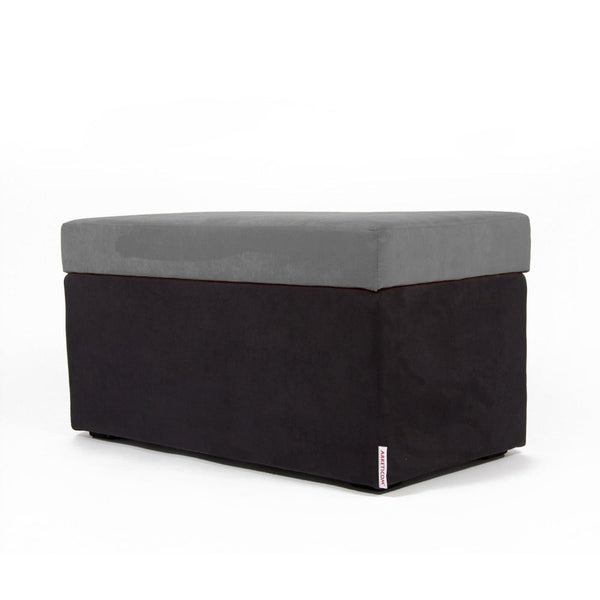 PANDORA 84 MF SWING, Pouf Panca Contenitore con Ruote in Microfibra Grigio #color_grigio (2036952301637)