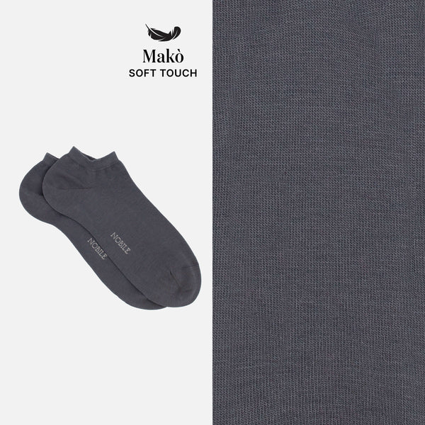 Ankle socks in soft Makò cotton - Solid color