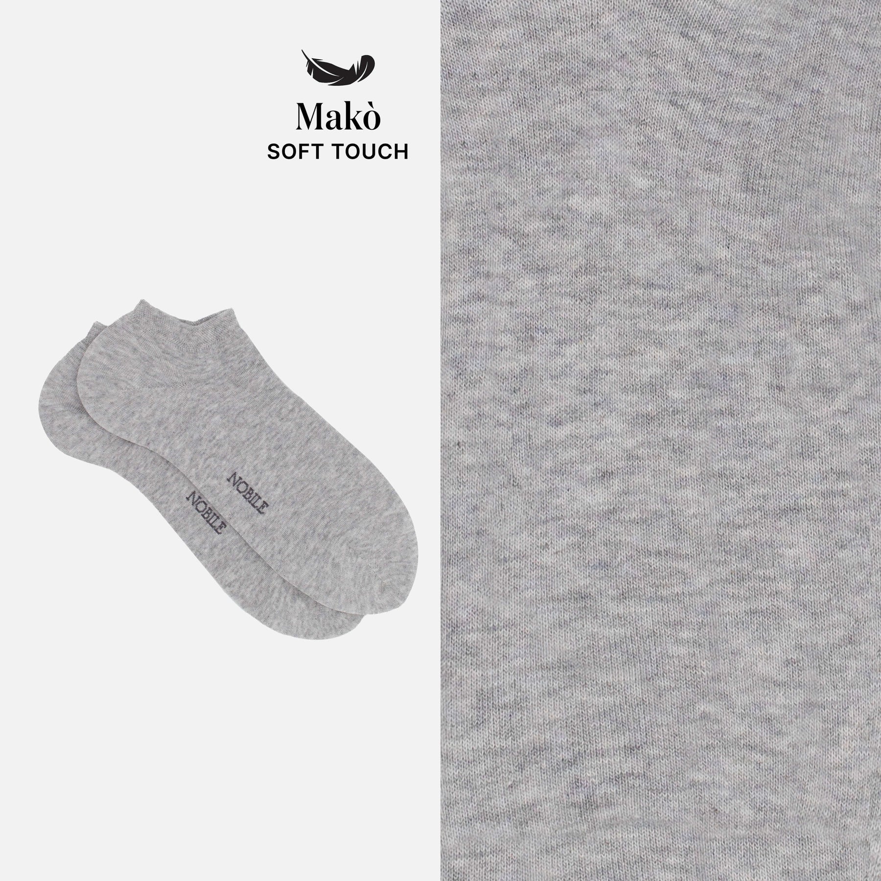 Ankle socks in soft Makò cotton - Solid color