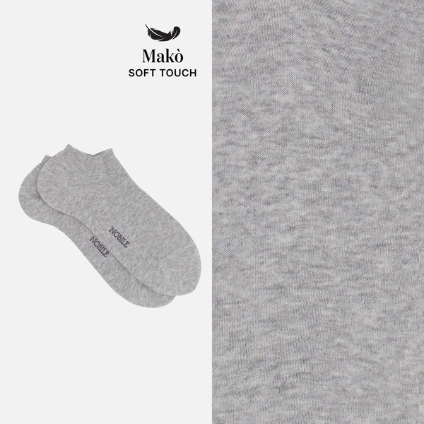 Ankle socks in soft Makò cotton - Solid color