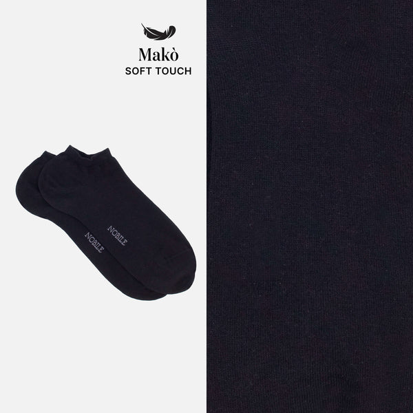 Ankle socks in soft Makò cotton - Solid color