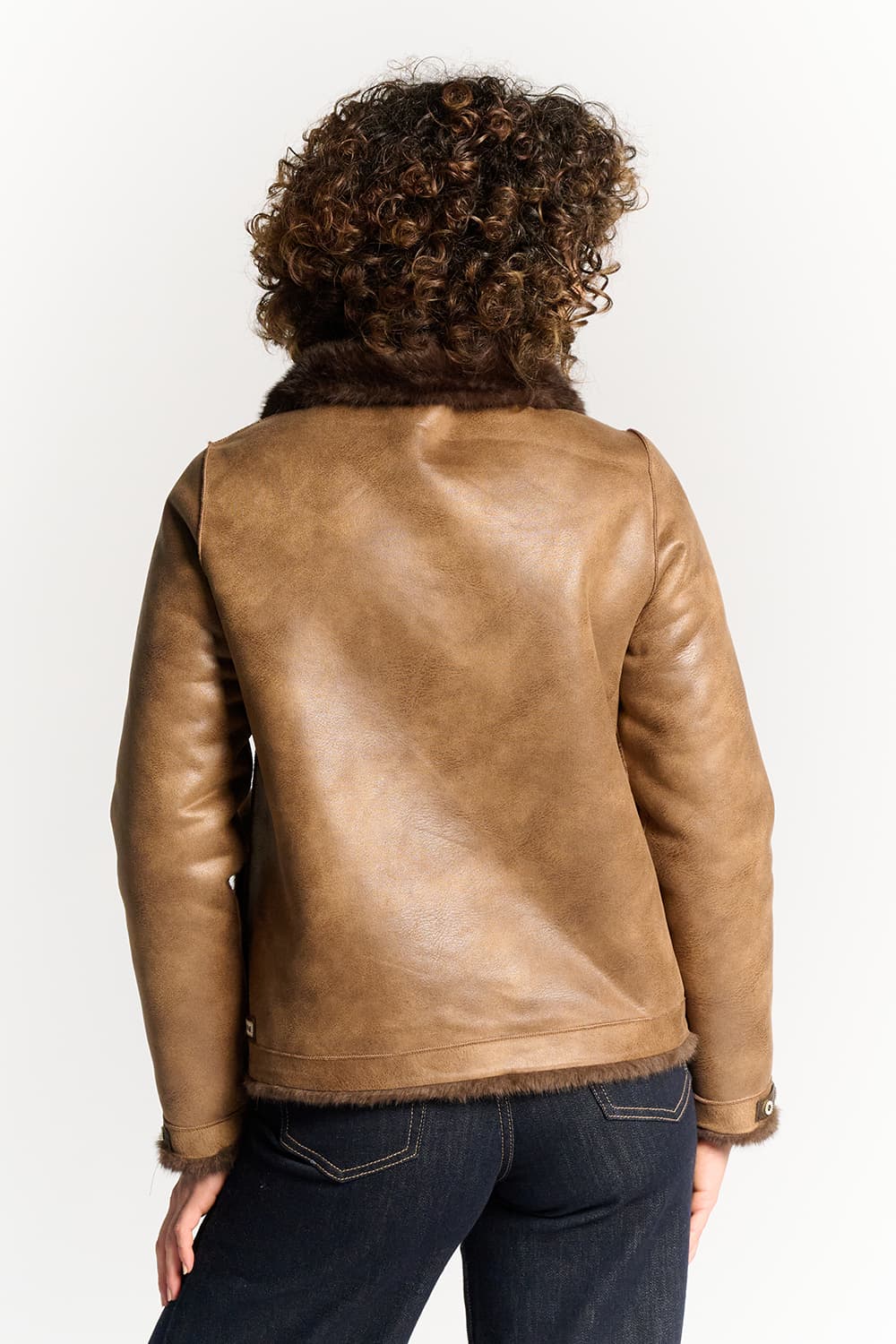 Anastasia pelliccia ecologica caramelo - Barone Firenze