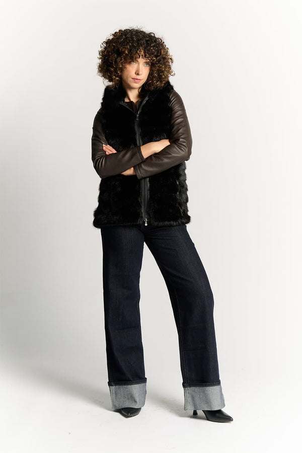 Čierny Cortina Gilet