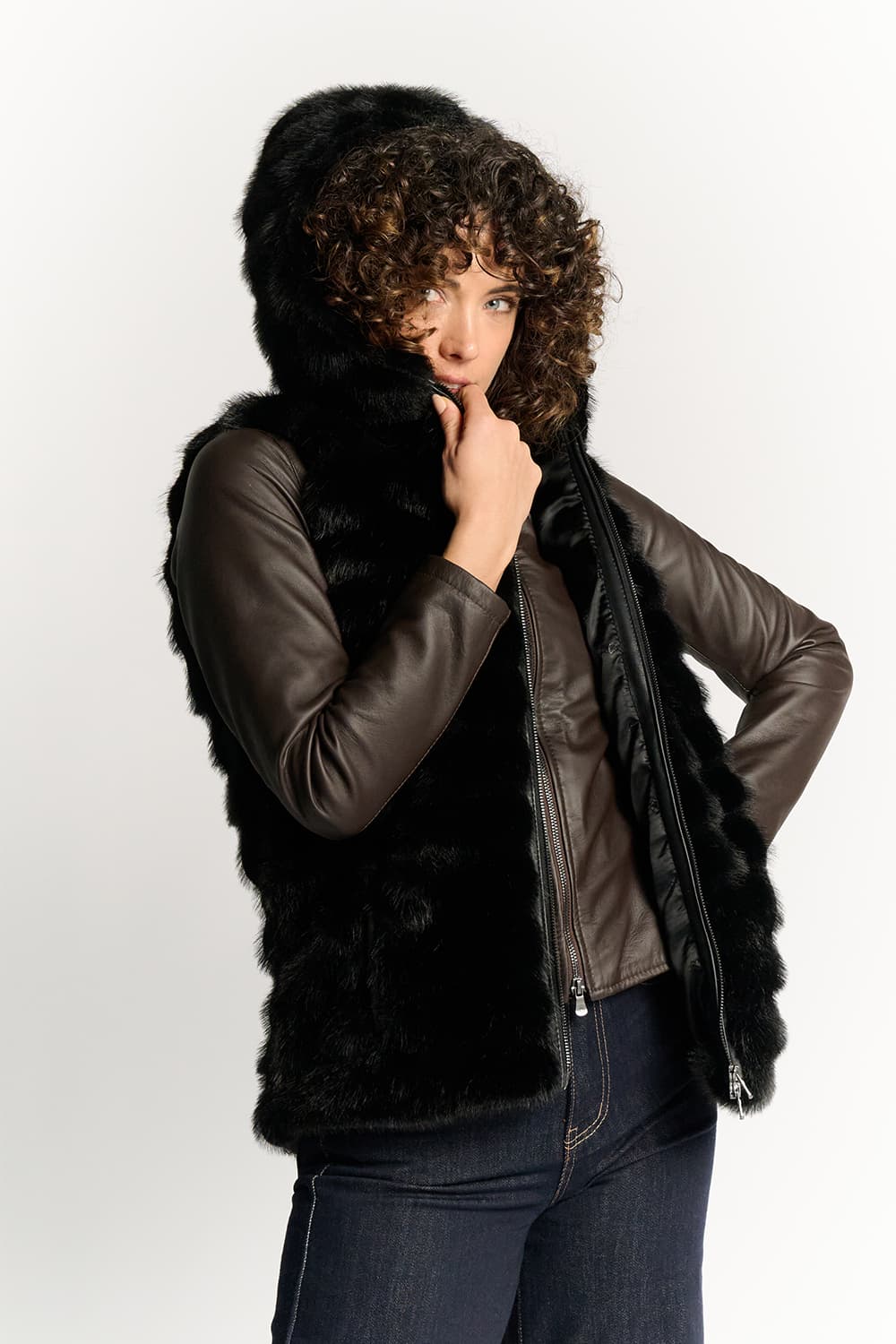 Čierny Cortina Gilet