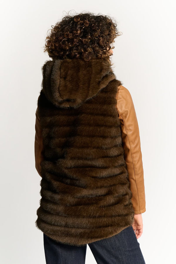 Cortina Gilet Dark Brown