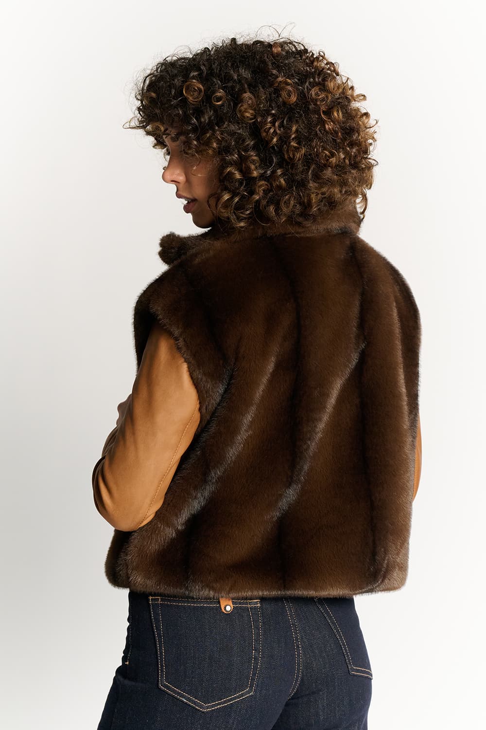 Gilet en chocolat Cervinia