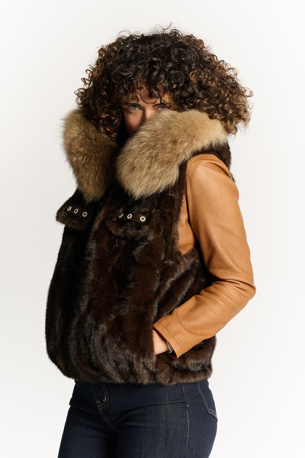 Valentina Chocolade Gilet