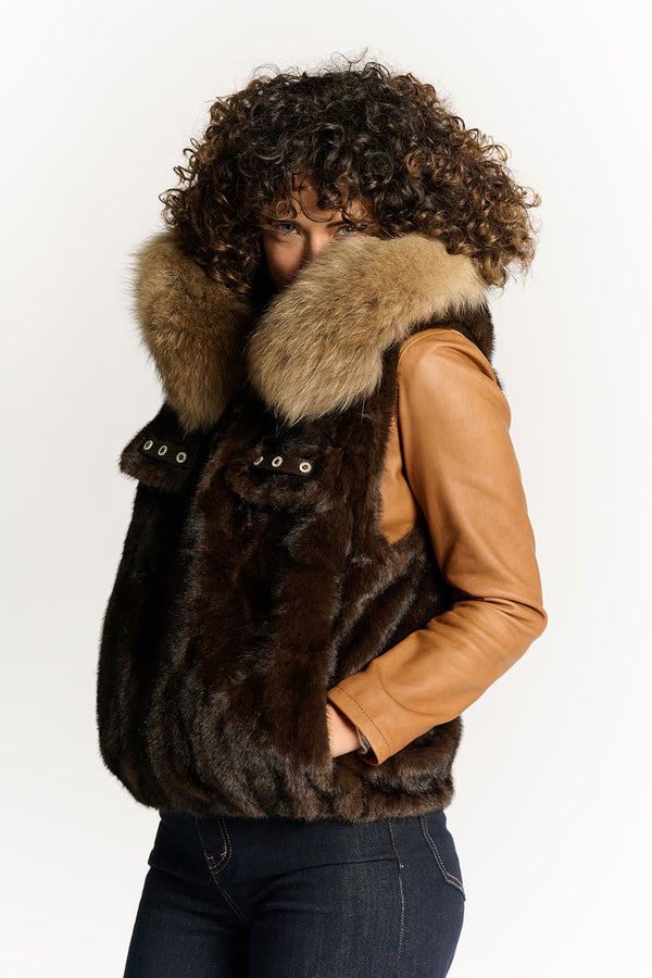 Valentina Chocolade Gilet