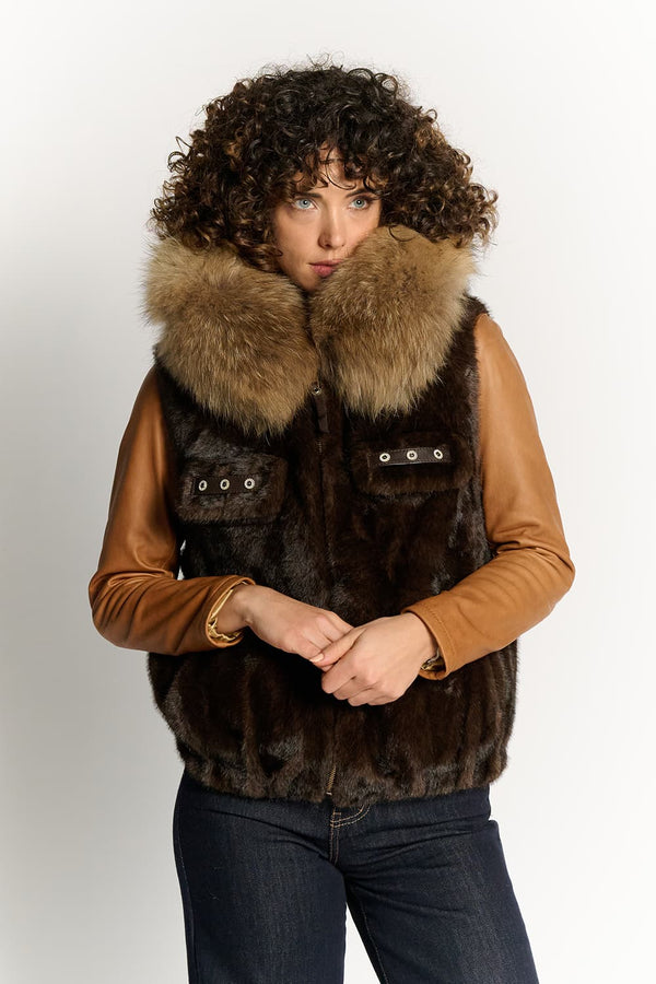 Gilet Valentina in Cioccolato