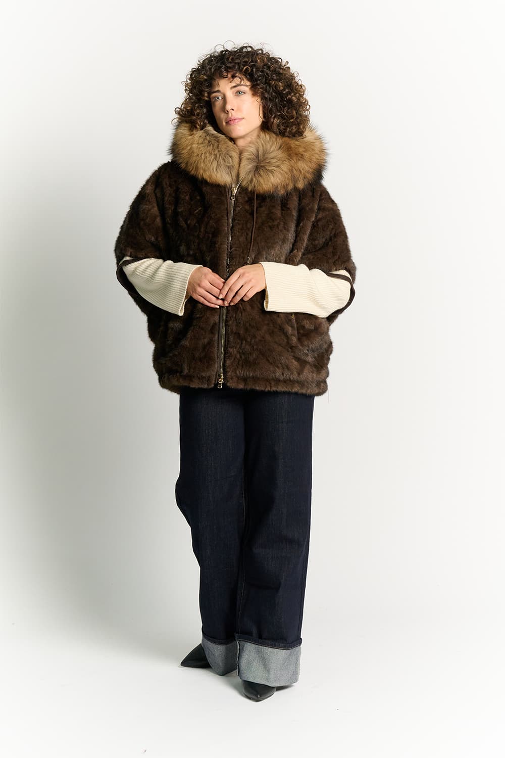 Marta Chocolate Poncho