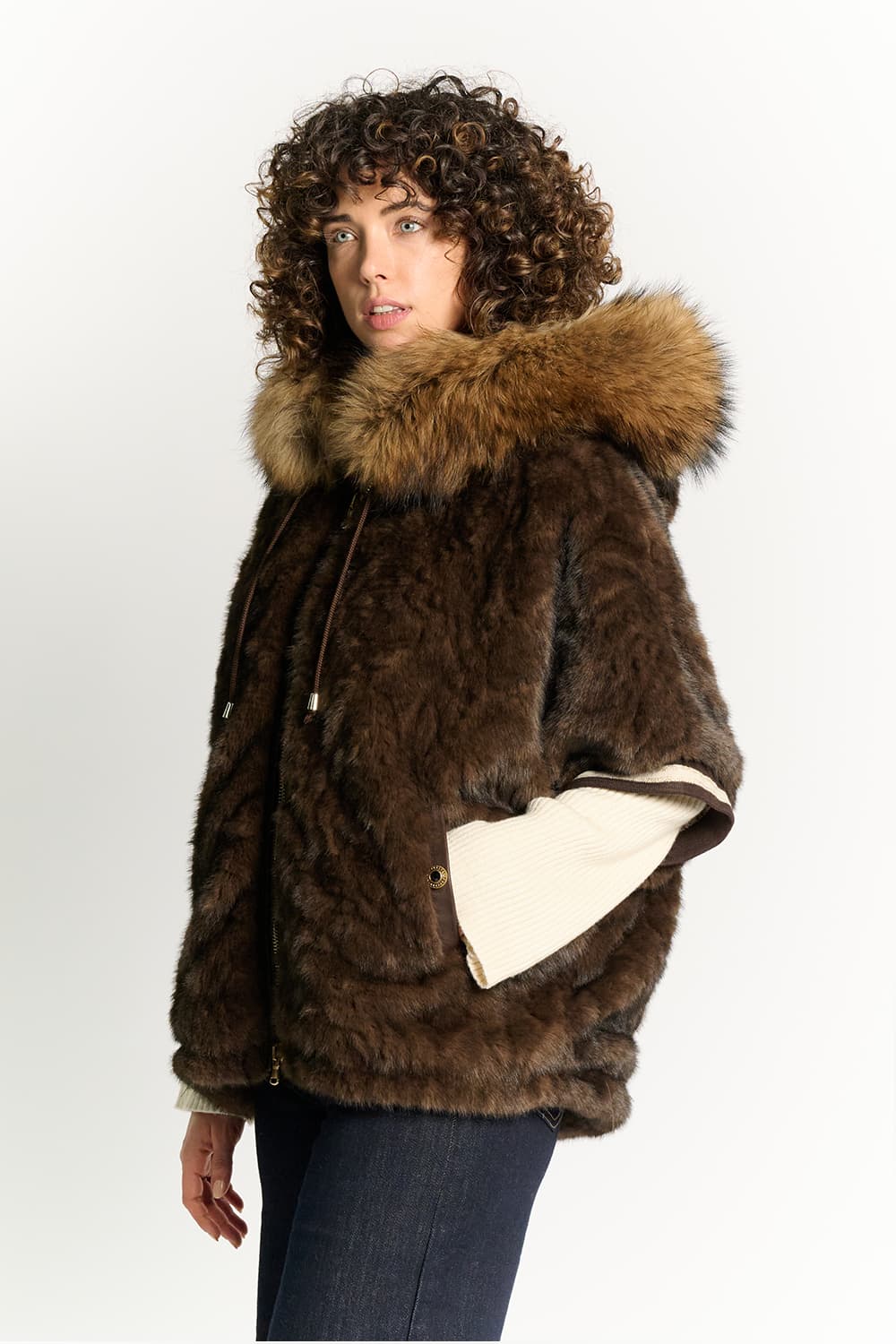 Marta Chocolate Poncho