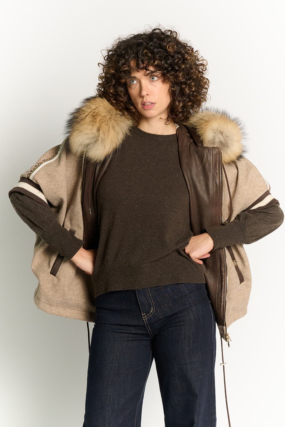 Marta Hazelnut Poncho