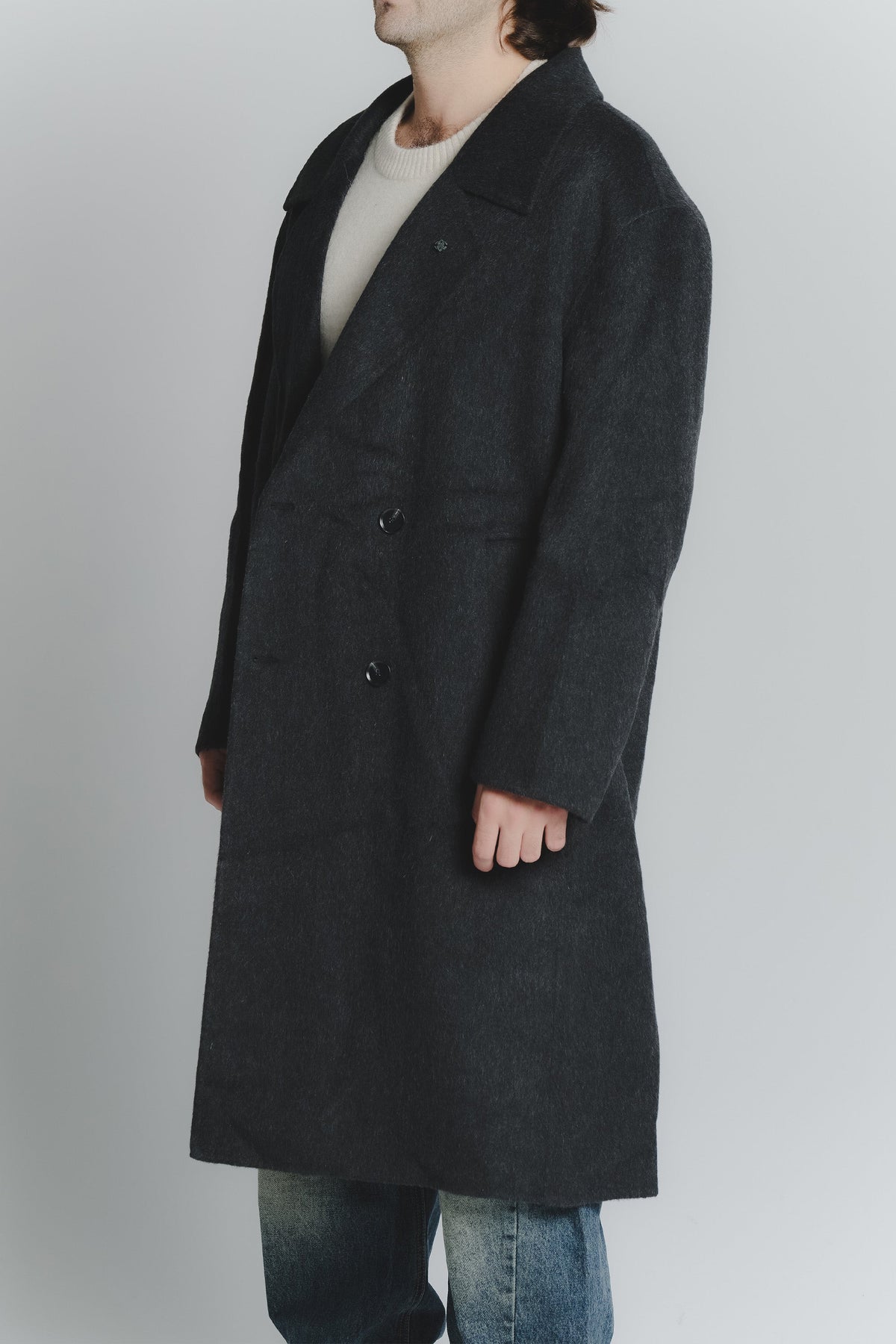 Men's Anthracite Oversized Coat