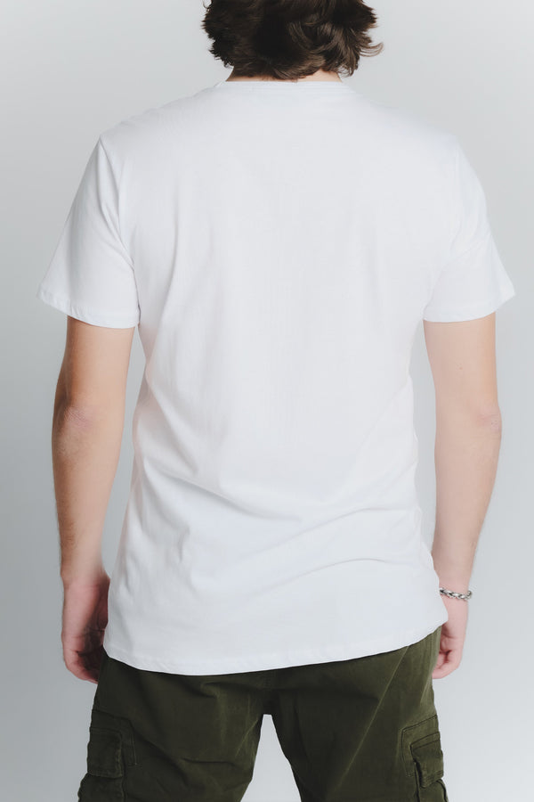 Men's White Pocket T-Shirt