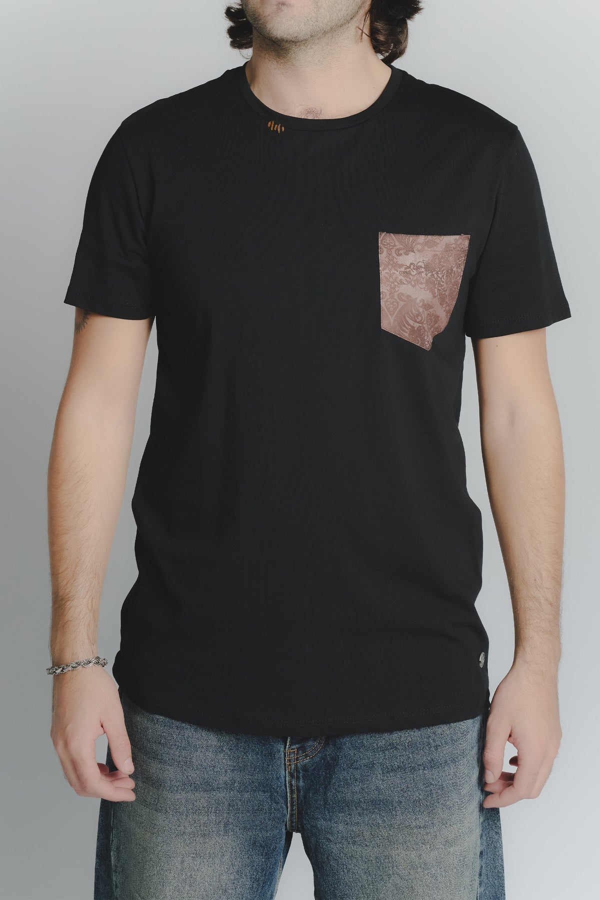 Men's Black Pocket T-Shirt