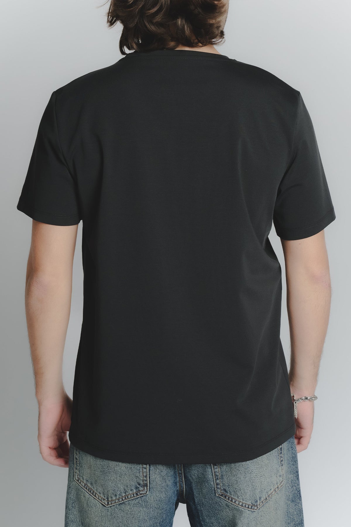 T-Shirt Uomo Stampa Bassotto Nero