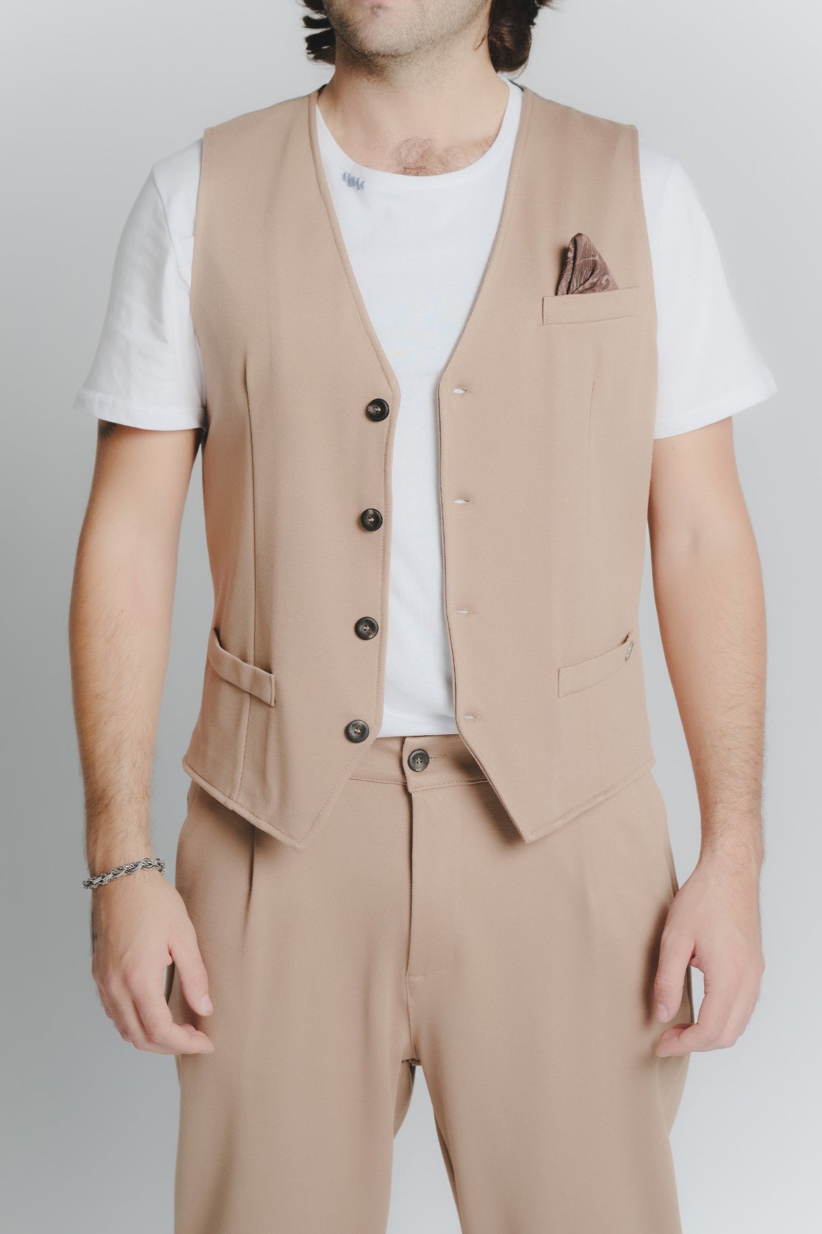 Gilet Uomo Camel
