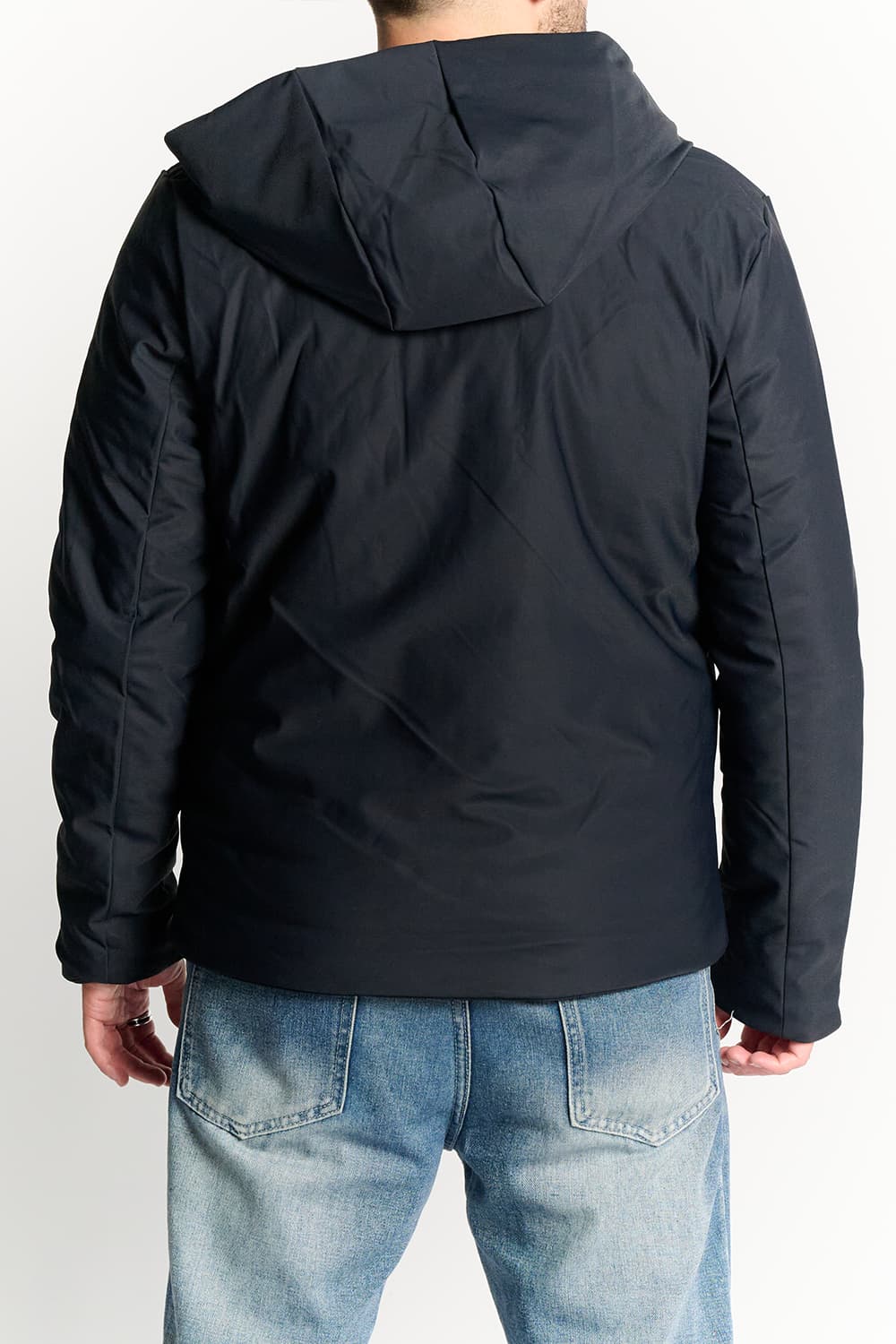 Short Blue Thermal Jacket for Men