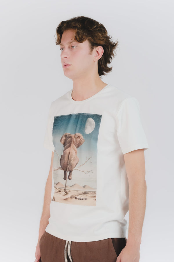 Men's T-Shirt Elephant Print