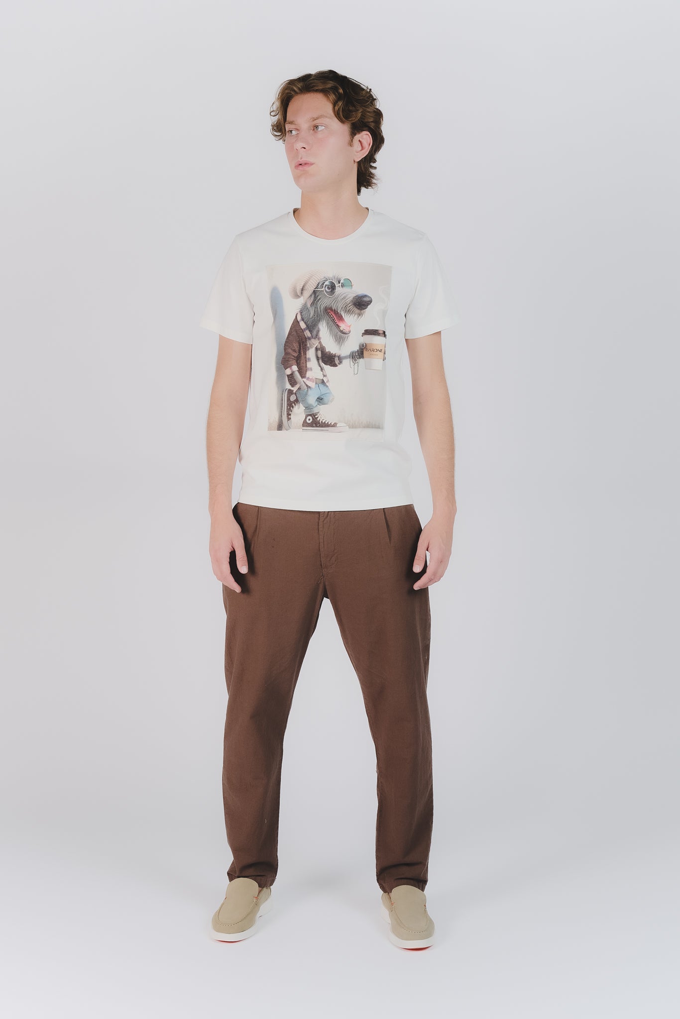 Men's Dog Print T-Shirt