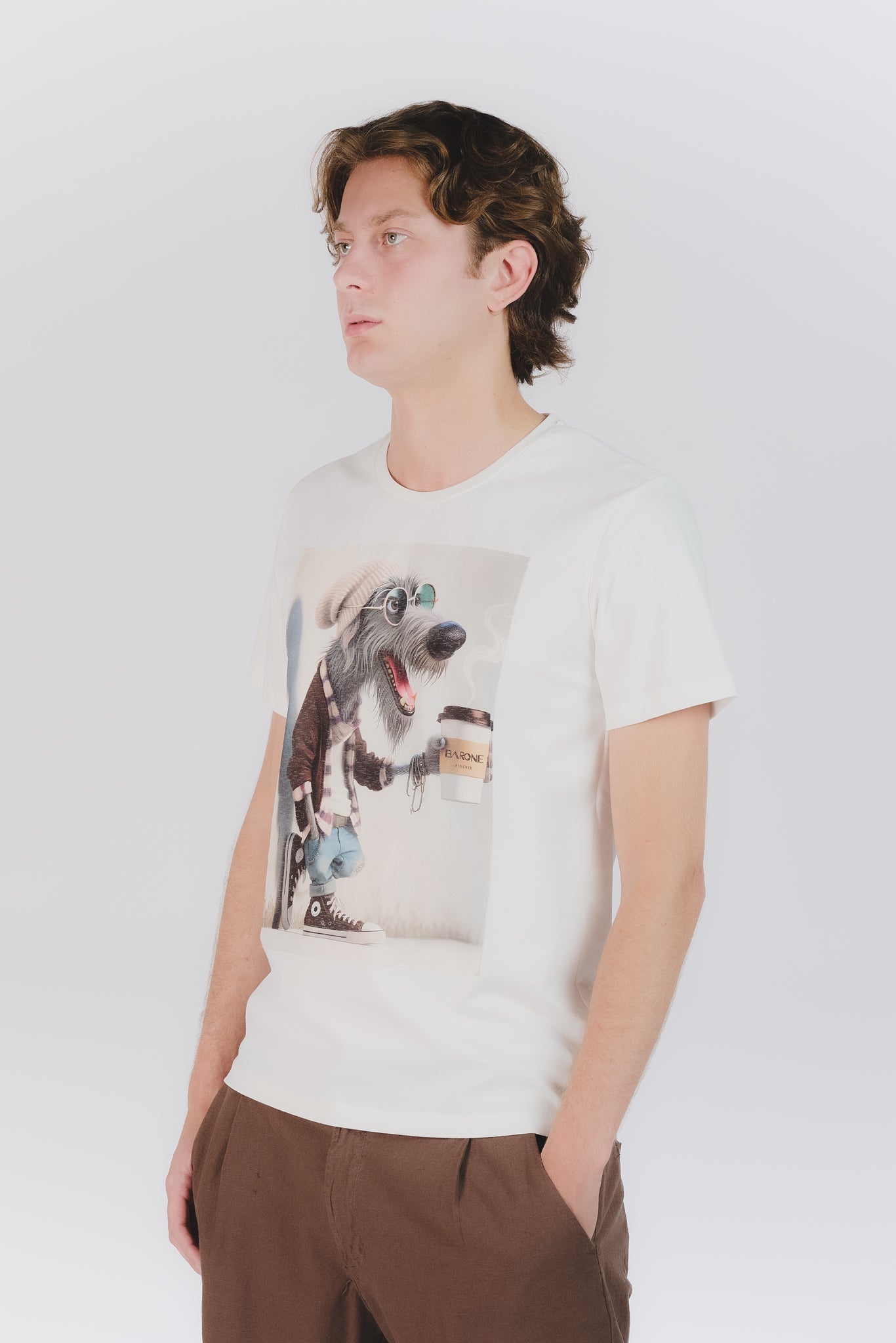Men's Dog Print T-Shirt
