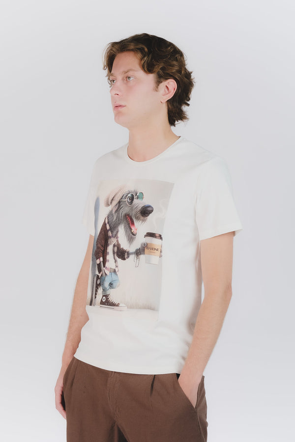 Men's Dog Print T-Shirt