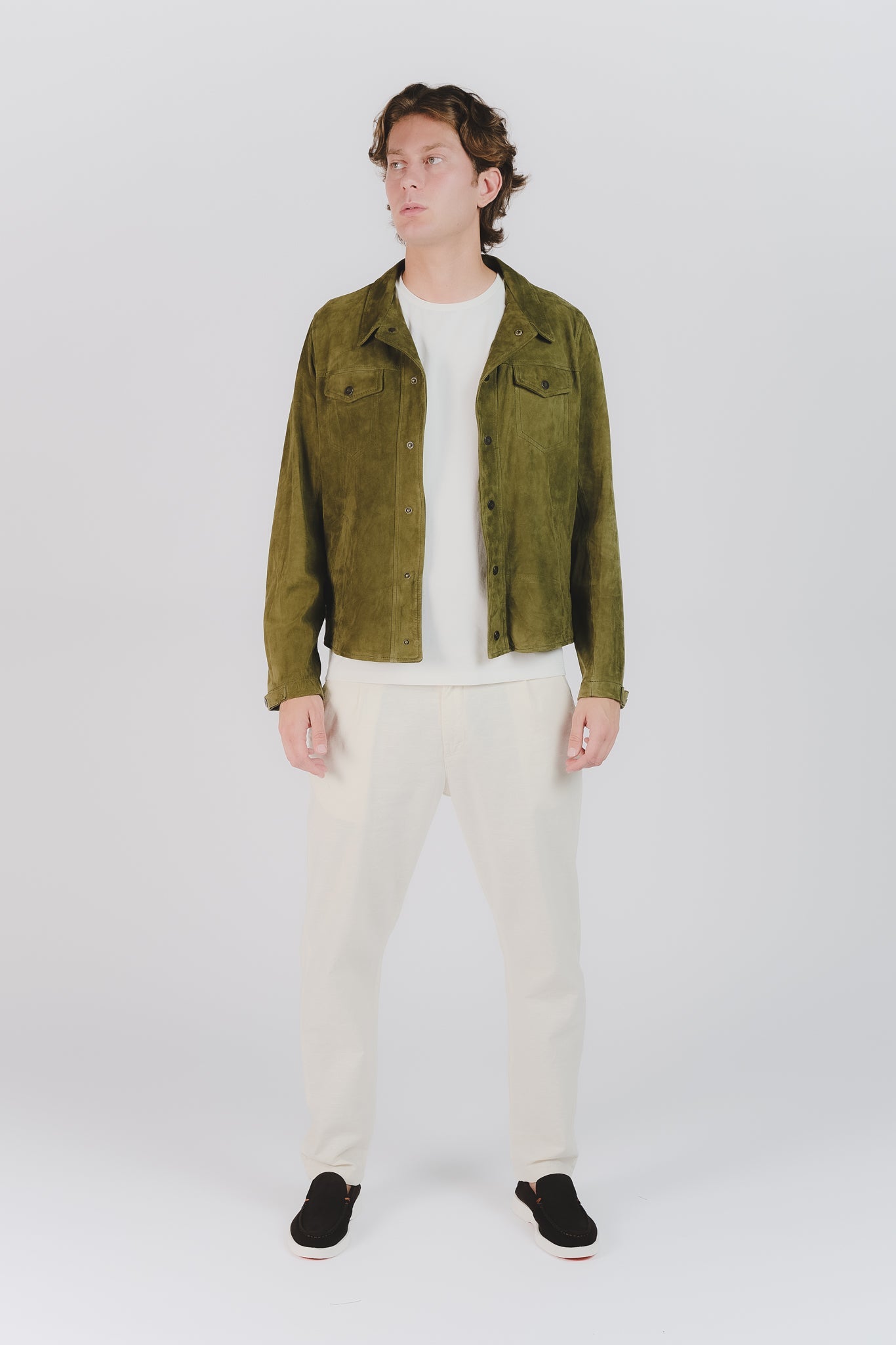 Ale Unlined Suede Green