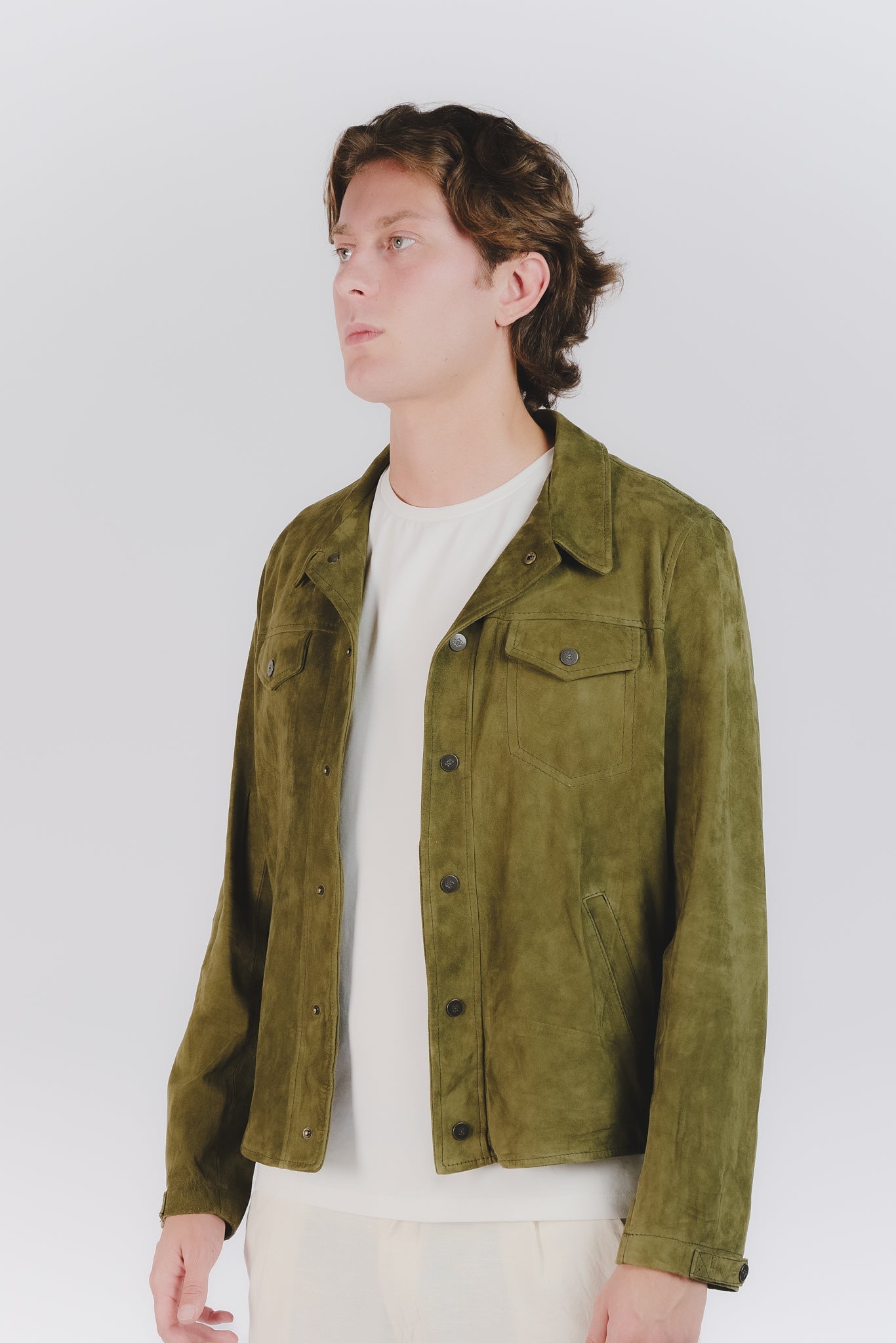Ale Unlined Suede Green