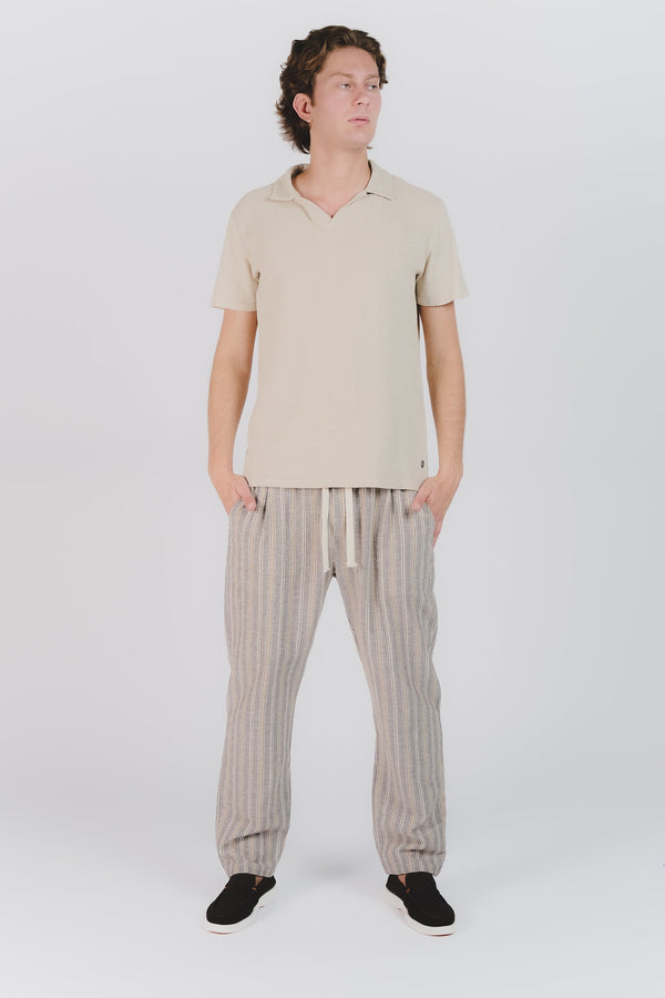 Beige Heren Polo