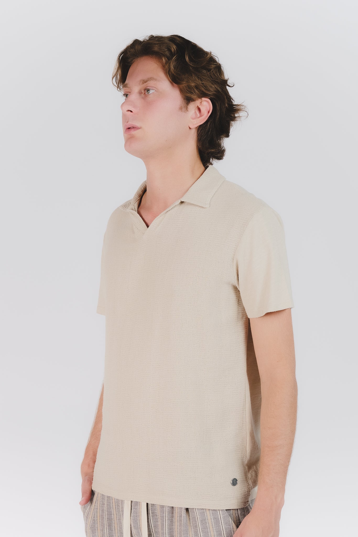 Beige Heren Polo