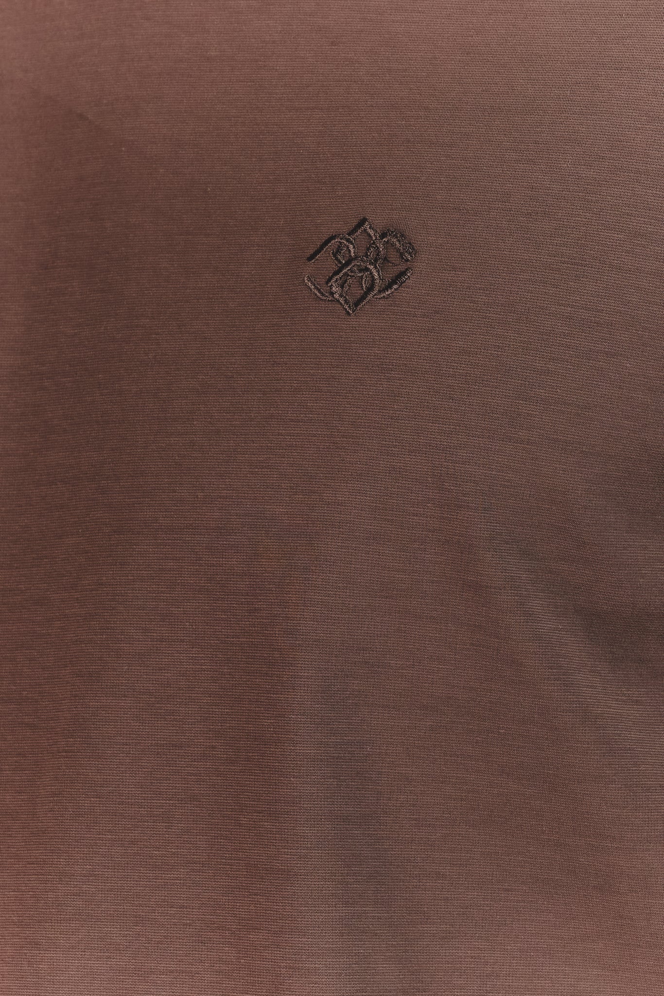 Barone T-shirt Chocolate Front Embroidery
