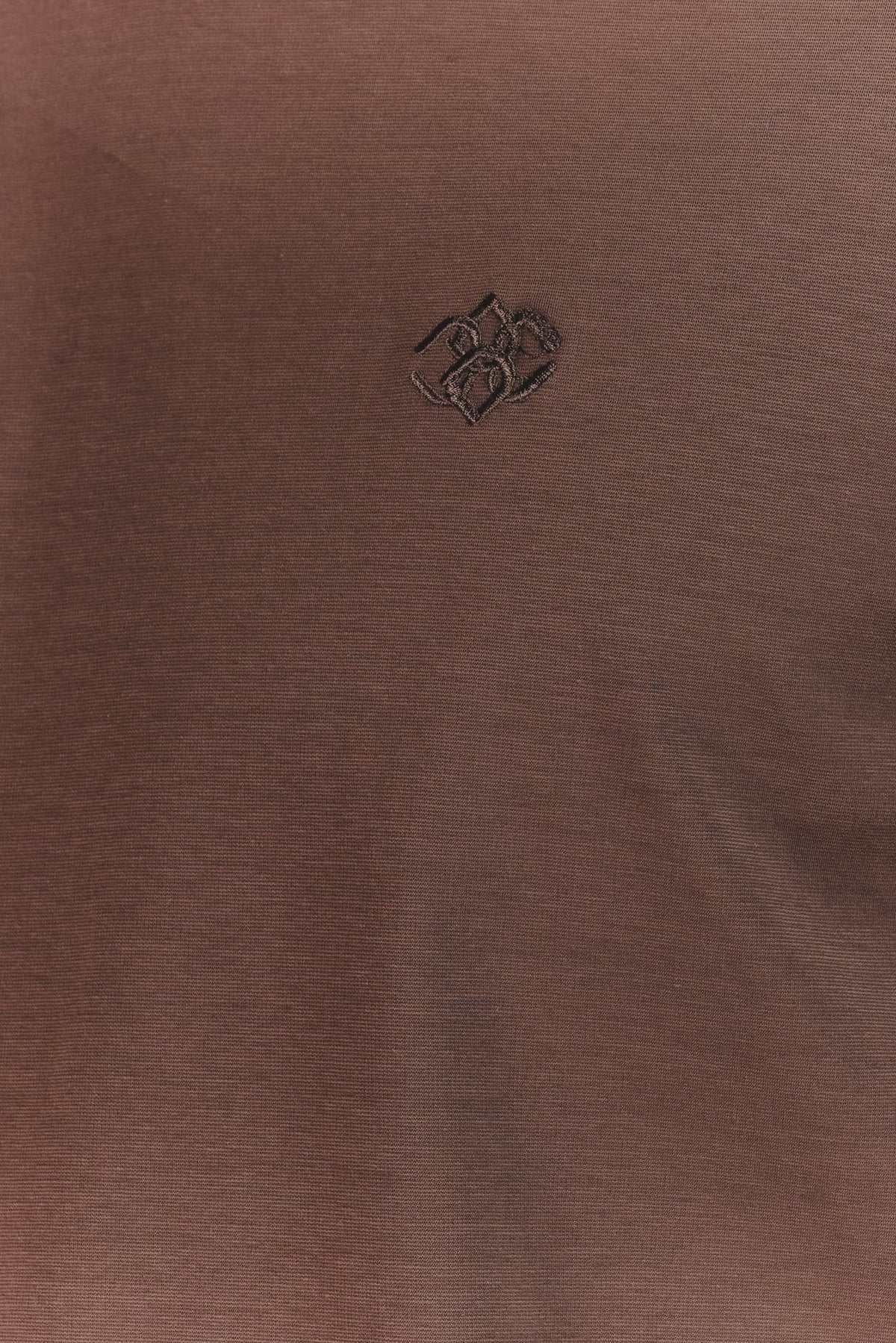 Barone T-shirt Čokolada Prednja Vezenina