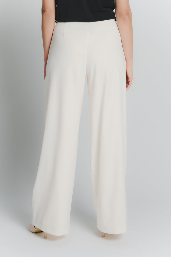Women's Cream Palazzo Pants