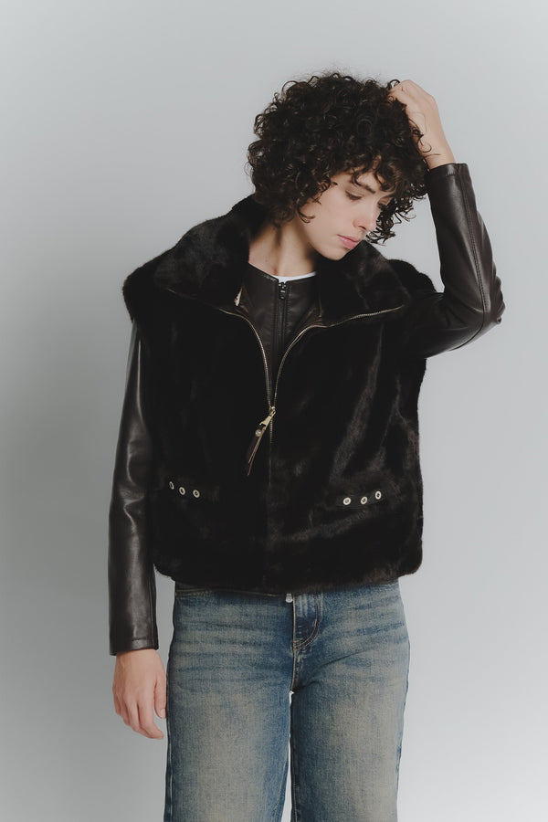 Melissa Dark Brown Gilet